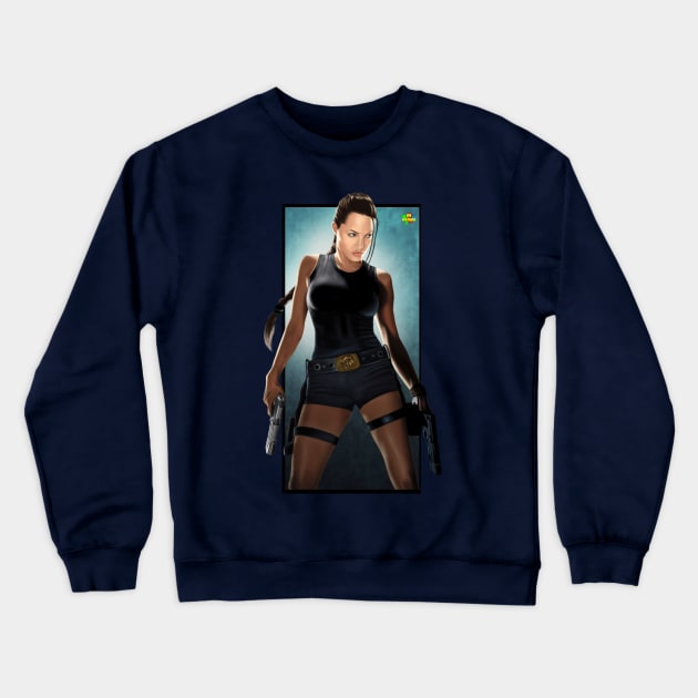 tomb raider Crewneck Sweatshirt by NRO Arte Digital